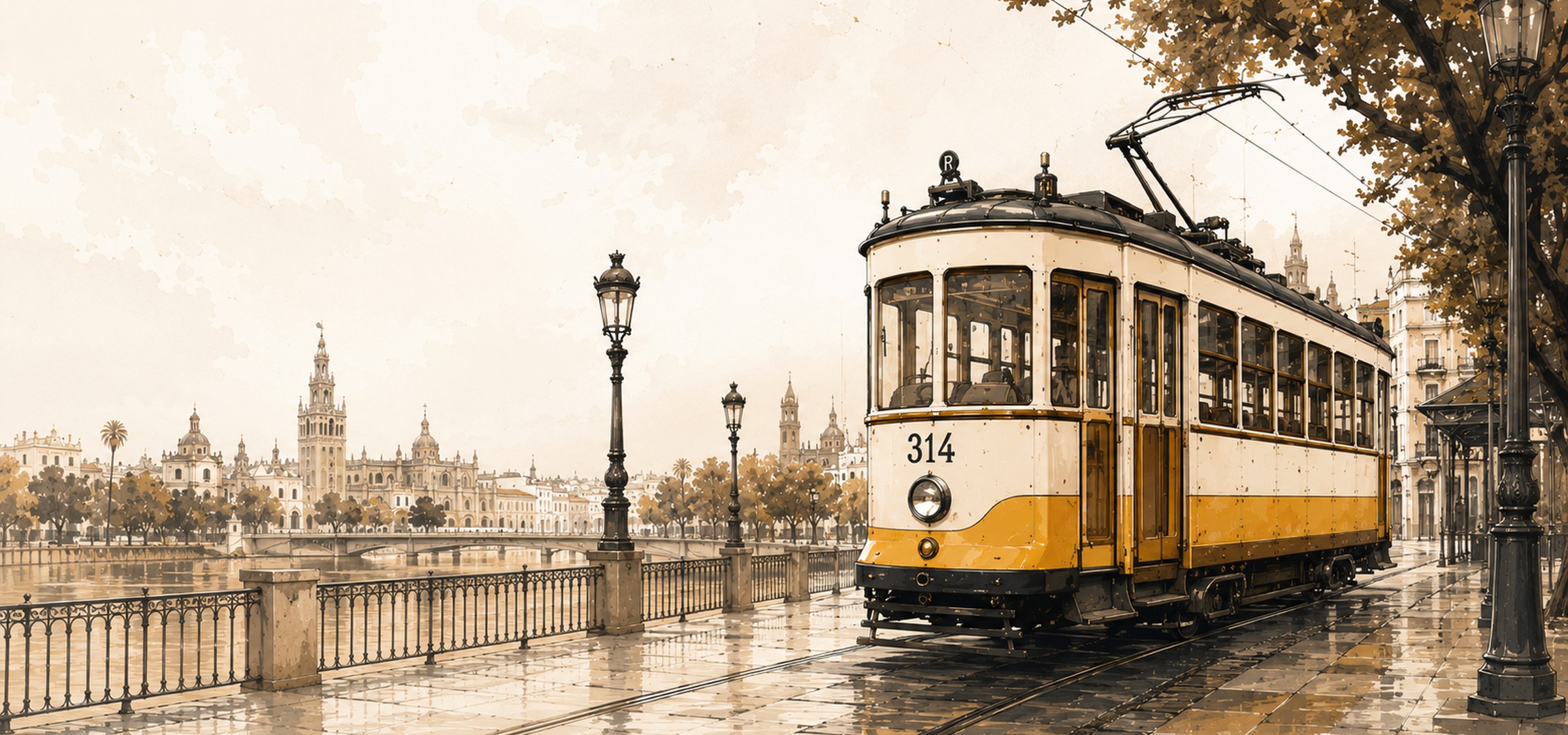 Tranvía en la estación - Tranvia314, papelería, libros, juegos e impresión en Sevilla